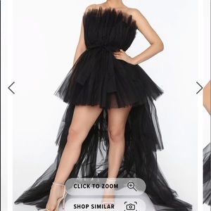 Black Fashion Nova dress . Sz small.